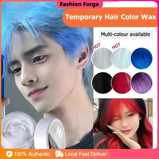 Hair Wax Temporary Hair Color Washable Hair Dye Hair Color Wax | Shopee ...