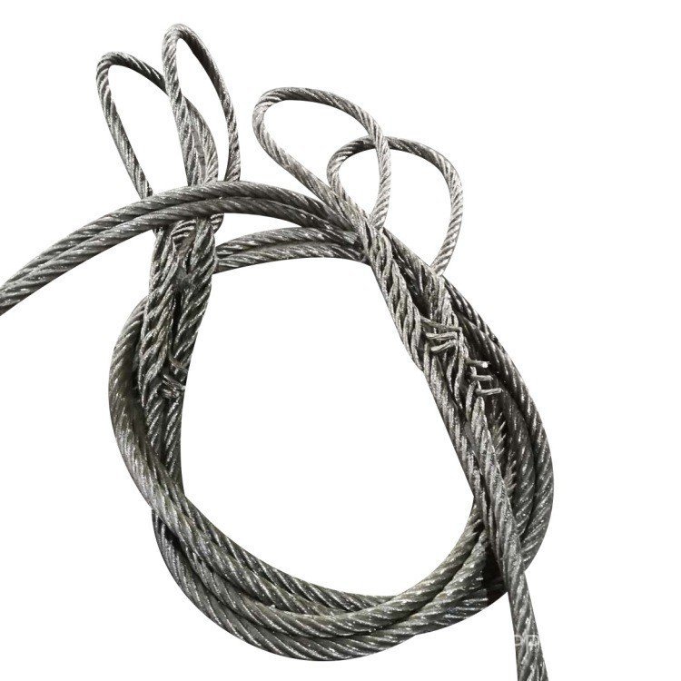 Looped Insertion Lifting Steel Wire Rope16MM Metal Rope with Two Ends ...