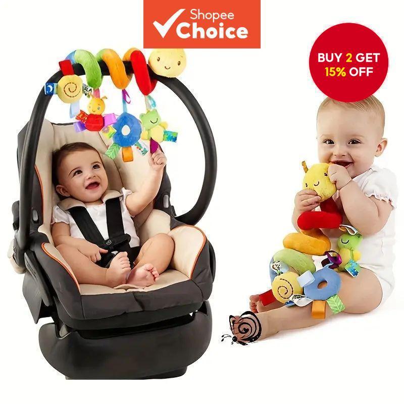 Rattle Around Baby Stroller Lathe Children's Activity Plush Toy, Can Be ...