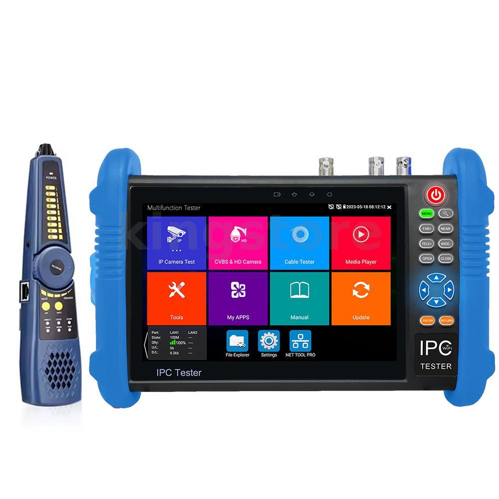 IPC-9800 Pro 7 Inch All-in-one CCTV Tester 8K H.265 Camera Testing 8MP ...