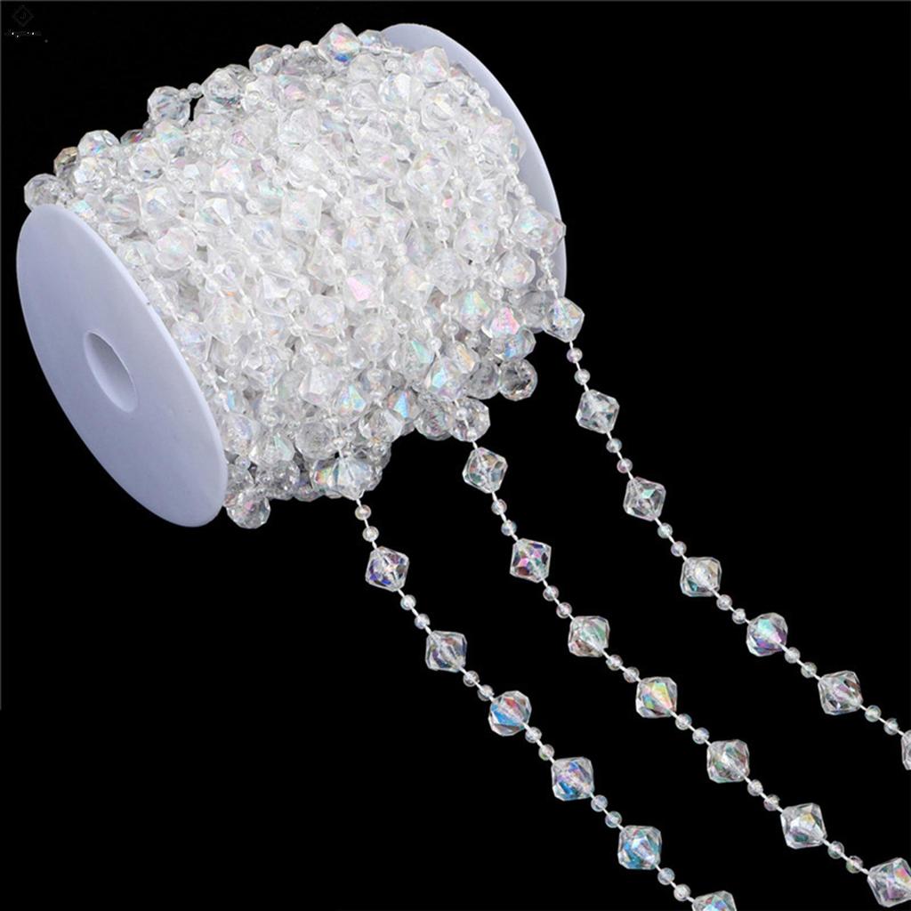 Artificial Pearl Beads Garland Faux Pearl Garland Spool Roll Strand for ...