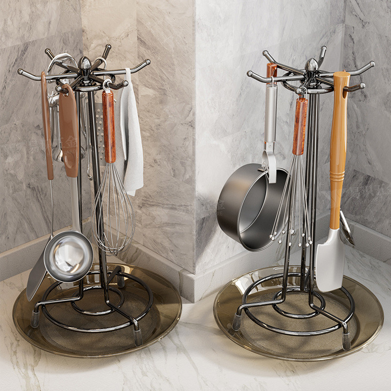 Supply Kitchen Rotating Spatula Rack Upgrade Bold Storage Smooth Extra ...