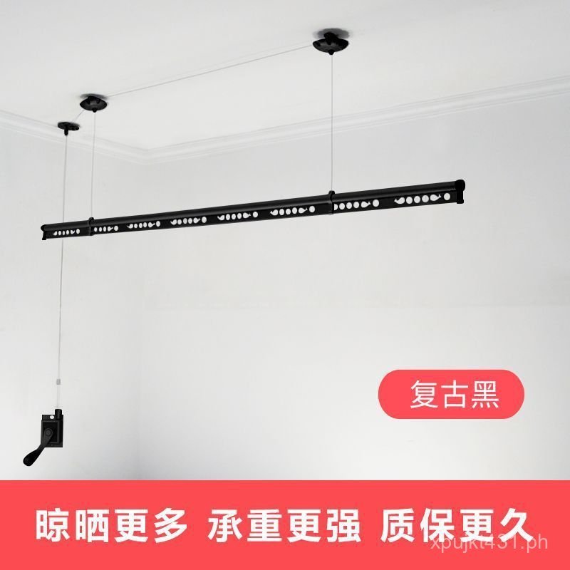 Balcony Reinforced Clothes Drying Rack, Adjustable Clothes Rod, Hand ...