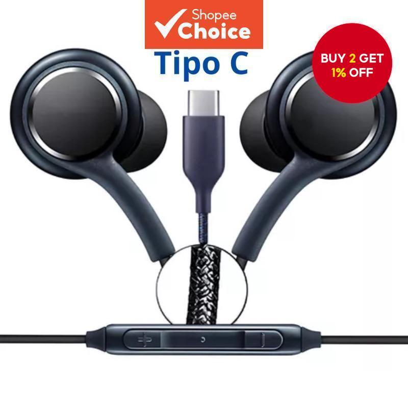 Connector-Black Type-C Headsets Wired Stereo Sound In Ear Design ...