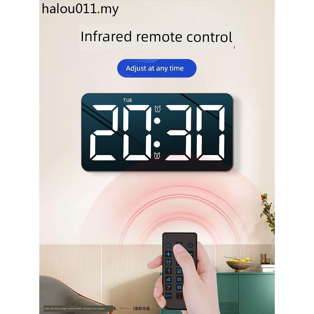Wall Hanging Living Room Desktop led Digital Electronic Clock | Shopee ...
