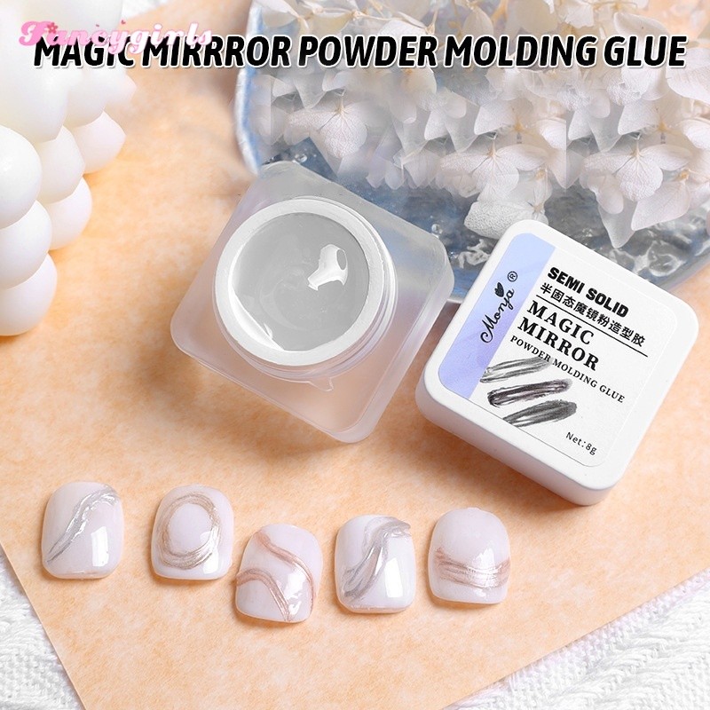 8g/box Multi-functions Chrome Powder Molding Gel Molding Rub Magic ...