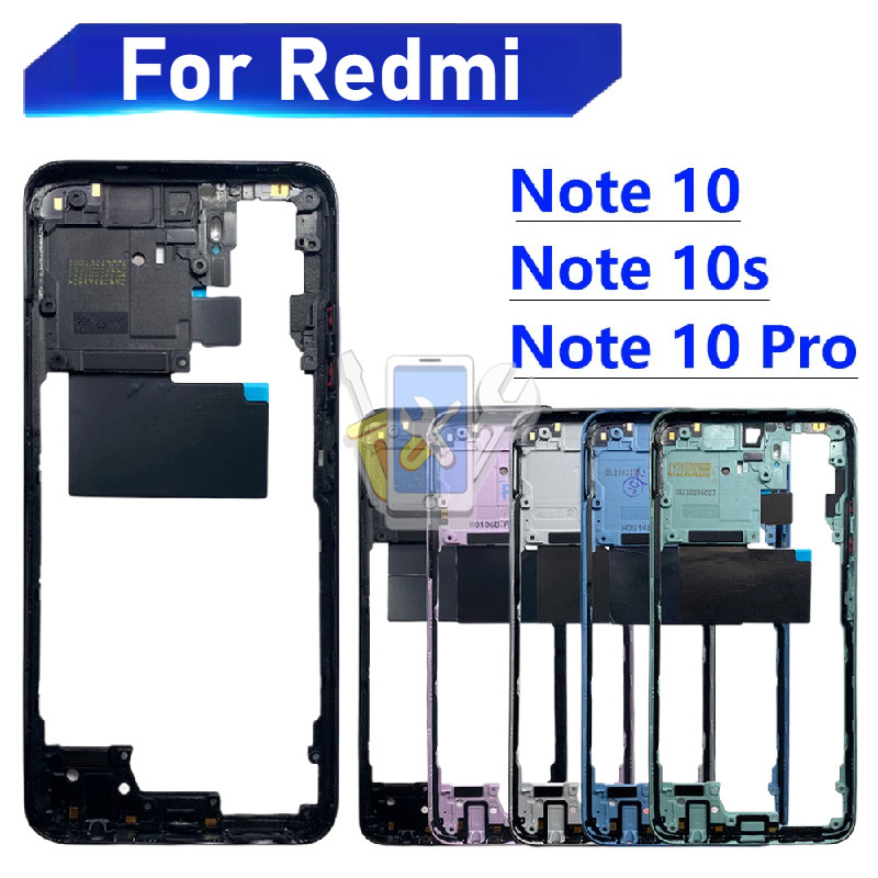 Middle Frame For Redmi Note 10 / Note 10s / Note 10 Pro Holder Housing ...