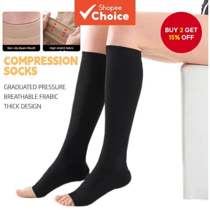 Women Men Compression Socks Long Sports Sock | Shopee Philippines