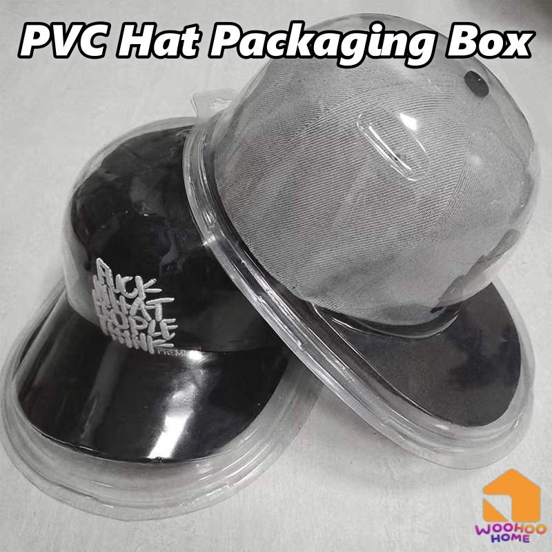 Plastic Baseball Hat Packaging PVC Cap Case Transparent Plastic Hat ...