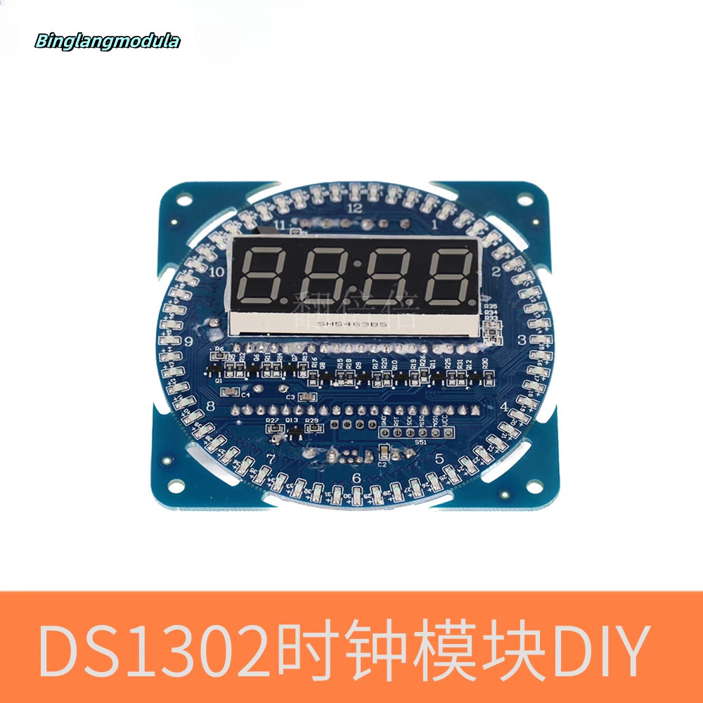 DS1302 Rotating Clock Module LED Display Clock DIY Electronic Clock ...