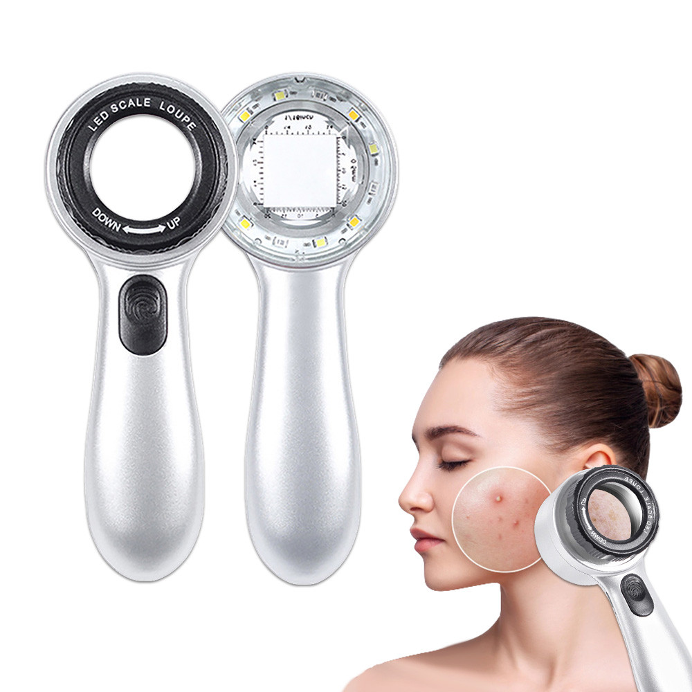 Rechargeable Magnifying Glass with Light, 30X Handheld Lightweight ...