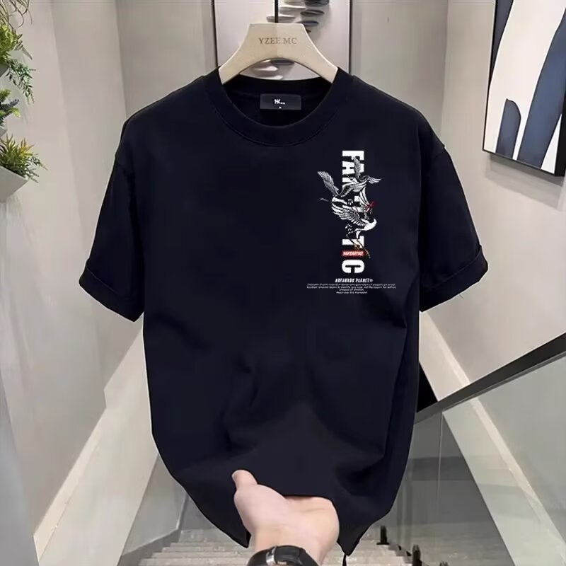 2026 New Style Short-Sleeved T-Shirt Men Summer Korean Version Trendy ...