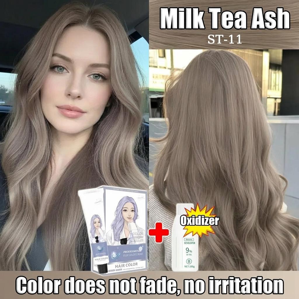 Milk Tea Ash Hair Color, Cool & Creamy Shades | Shopee PH