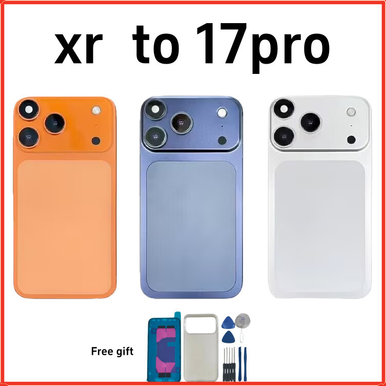 DIY XR Convert to 17Pro Dessert Back Cover Housing XR to 17 Pro Body ...