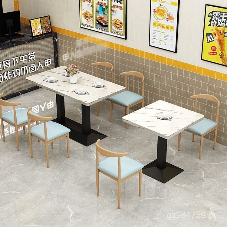 Restaurant Dessert Table and Chairs Milk Tea Noodle Shop Economical ...