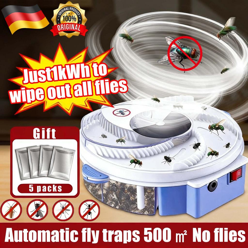 Effective Electric Fly Trap Automatic Flycatcher Pest Control Insect ...