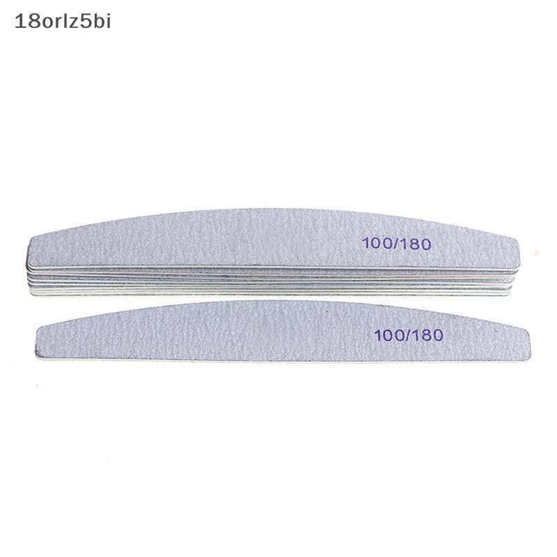 BI 10pcs/Lot Wooden Nail Files Professional Nail Buffer 100/180 Wood ...