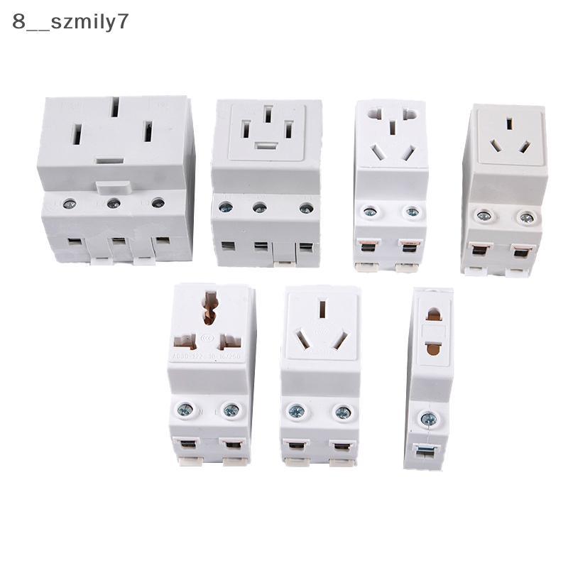 sy AC30 DIN Rail Mount AC Power Socket 10A/16A/25A 250V/440V 2/3/4/5 ...
