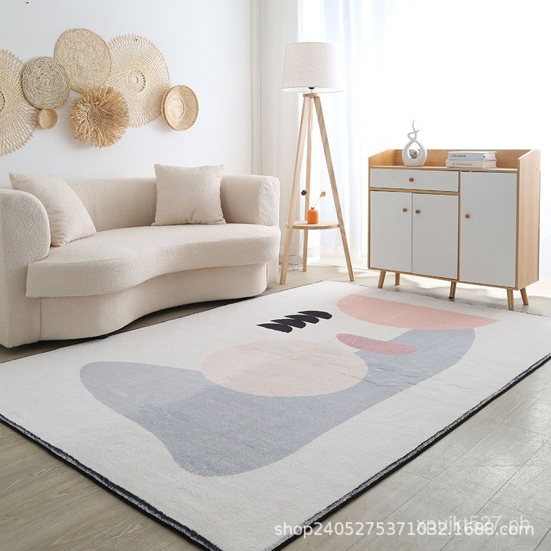 Imitation Cashmere2022Girl's Living Room Bedroom Carpet New Coffee ...