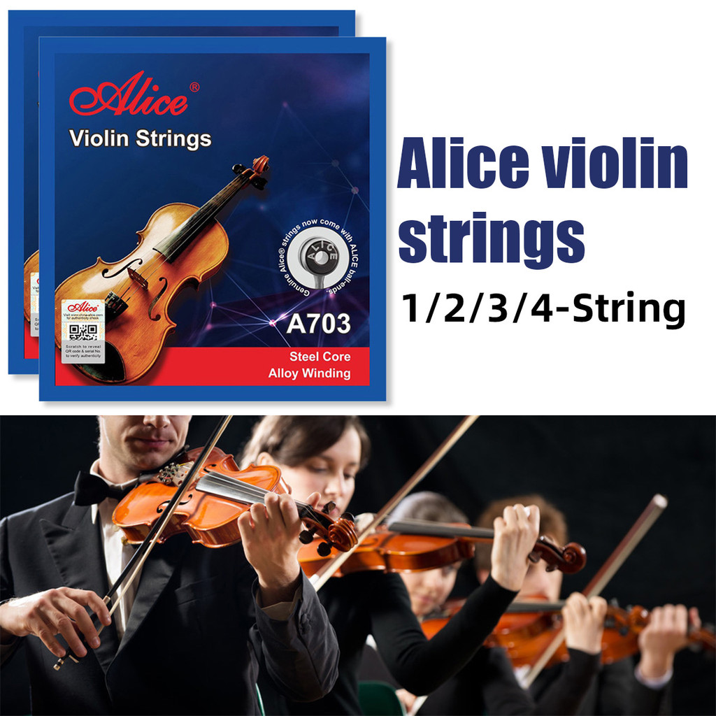 Alice A703 Violin Strings Full Set E A D G Nickel Wound Strings All ...