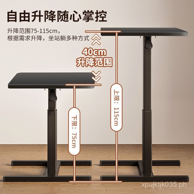 Small Desk Office Desk Bedside Table Pneumatic Zevier Adjustable Desk ...