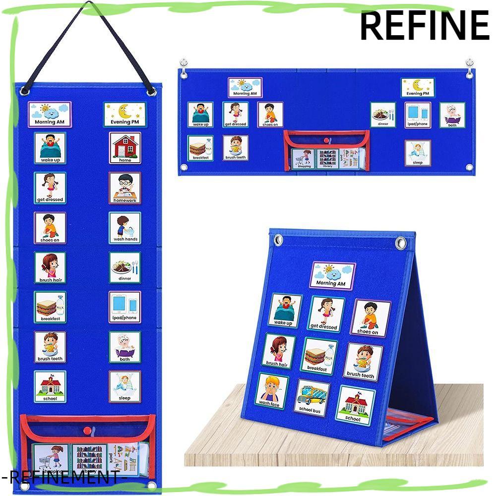 REFINEMENT Visual Schedule, Hangable Children Autism Learning Materials ...