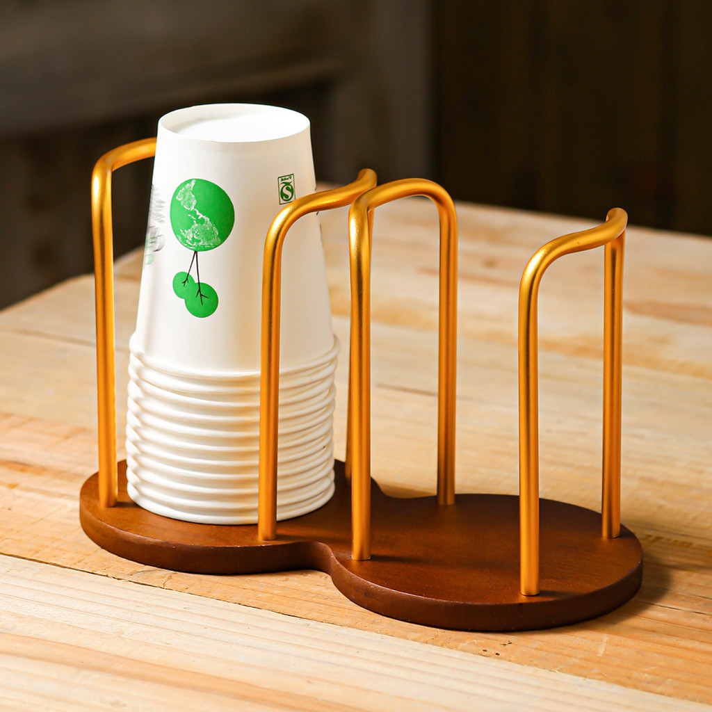 Walnut Paper Cup Holder Cup Holder Disposable Cup Holder Cup Cup ...