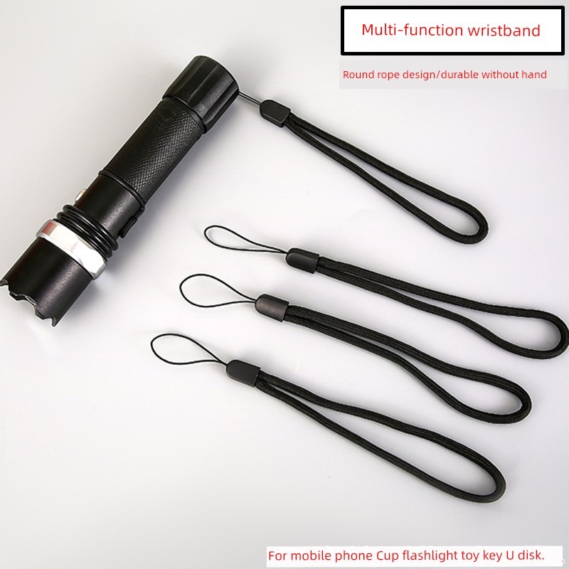 Mobile Phone Water Cup Lanyard Round Rope Flashlight Tail Rope Small ...