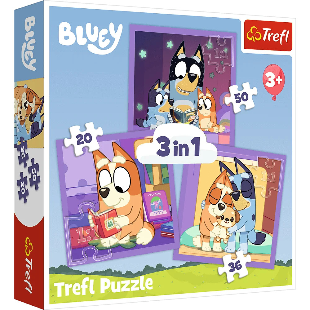Trefl Puzzle Bluey 3 in 1 Meet Bluey | Shopee Philippines