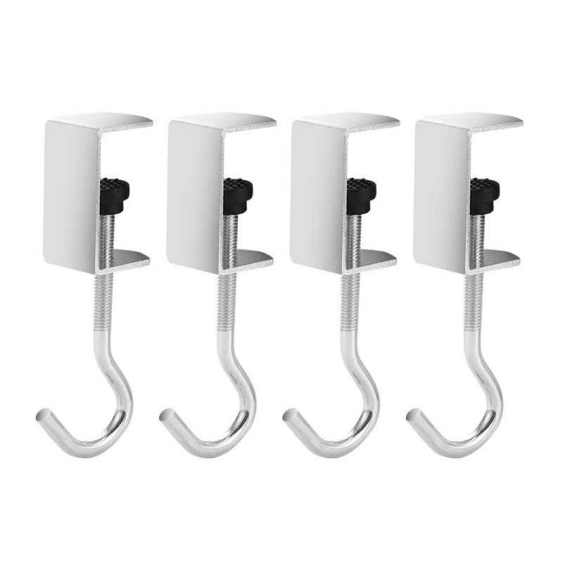 XUAN 360° Rotatable Steel Table Hooks - Detachable Desk Edge Hook ...
