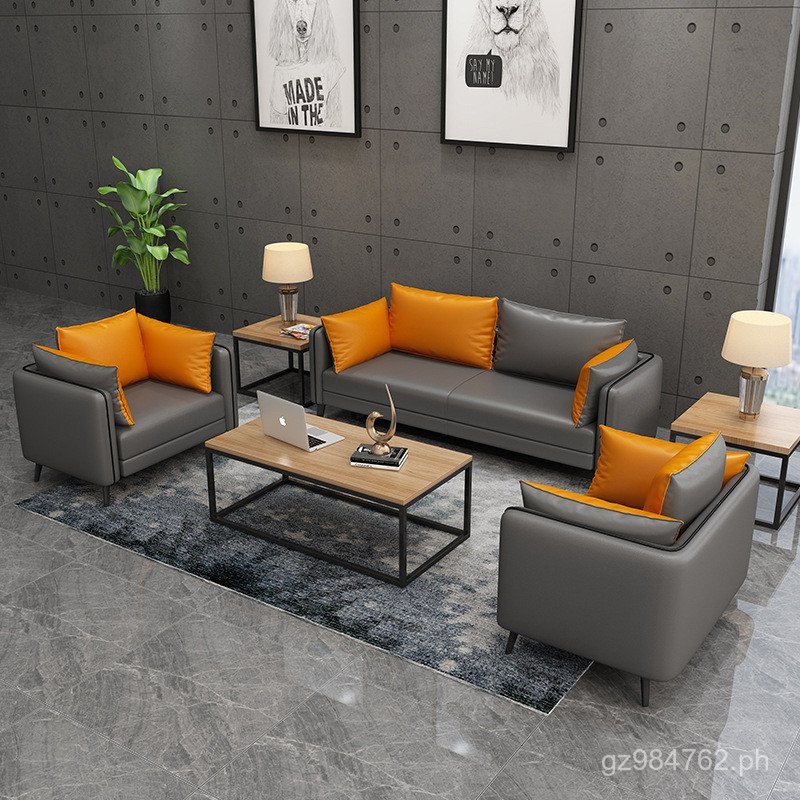 Personalized Creative Leisure Modern Simple Reception Sofa Set Double ...