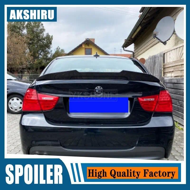 Black/Carbon Fiber Look E90 Car Rear Trunk Lip Spoiler Wing Lip PSM ...