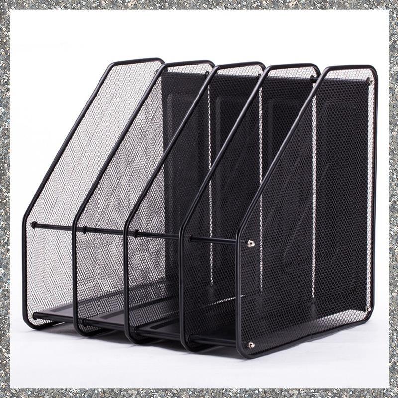 [feidan33.ph] Metal Iron Mesh Four-Grid Multi-Layer File Rack Desktop ...