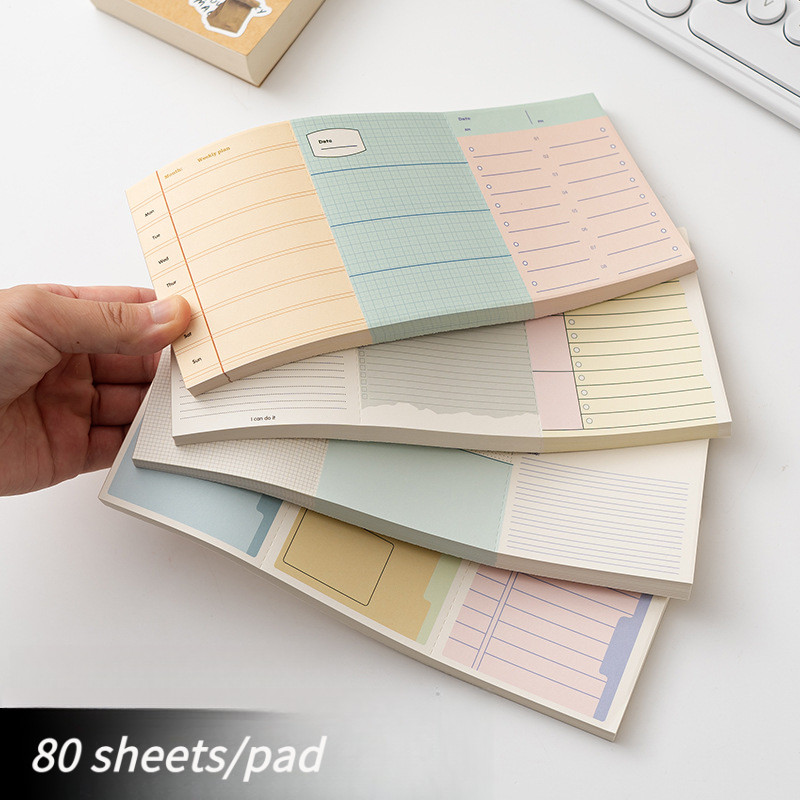 [LC] 240 small sheets memo notepad non-stick creative tear-off daily ...