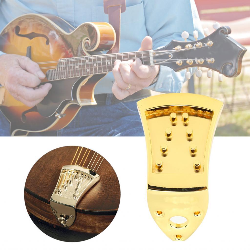 strong and durable Mandolin Tailpiece Gold display Musical Instrument ...