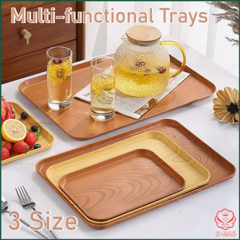 Multi-Sizes Storage Tray Kitchen Food Container Saucer Tea Fruit Pallet ...