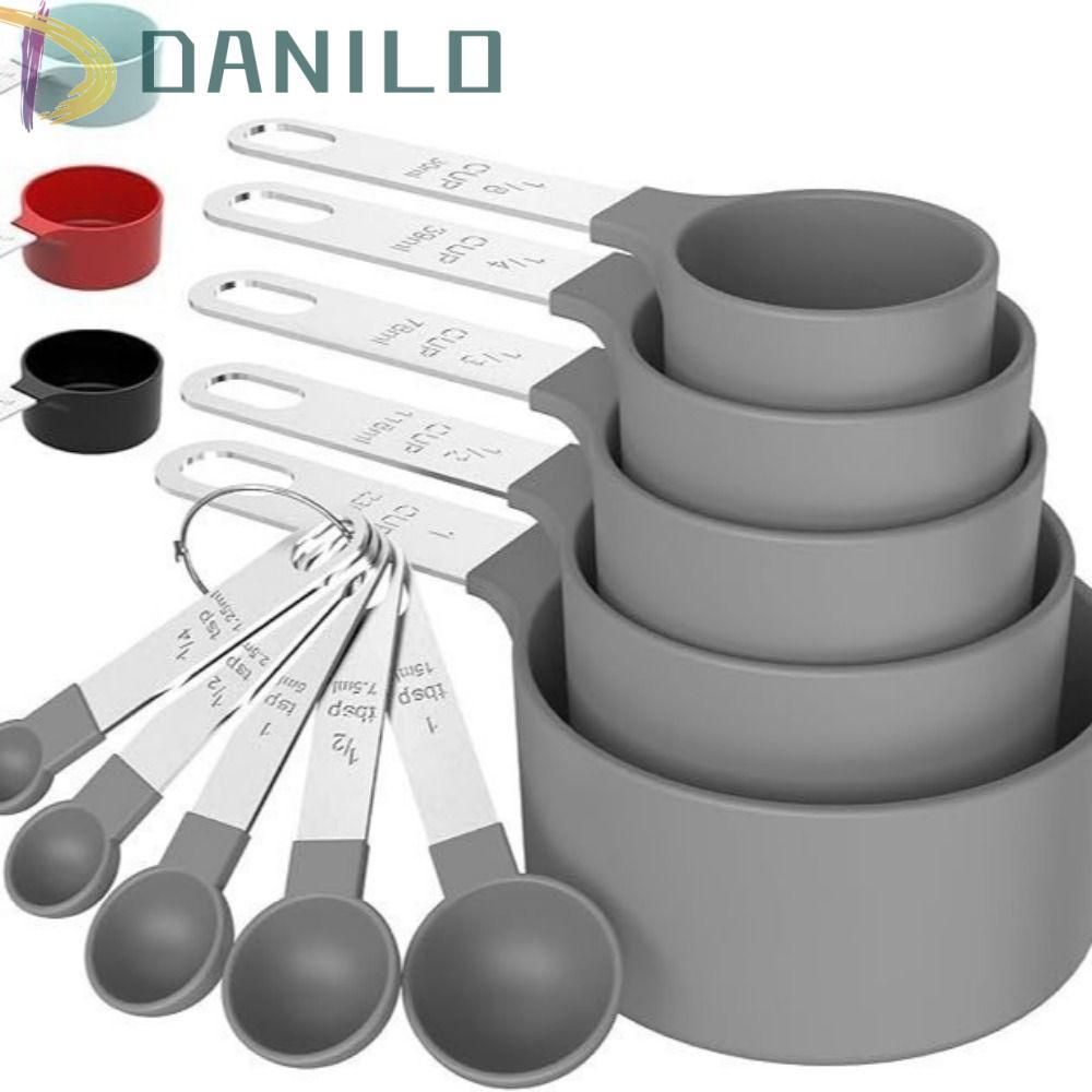 DANILO1 10PCS Measuring Spoons Set, Plastic Graduated Sugar Scoop ...