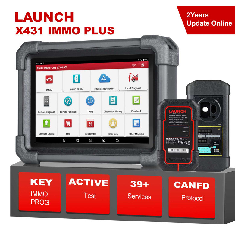 LAUNCH X431 IMMO Plus Key Programmer – IMMO, ECU Cloning & Full ...