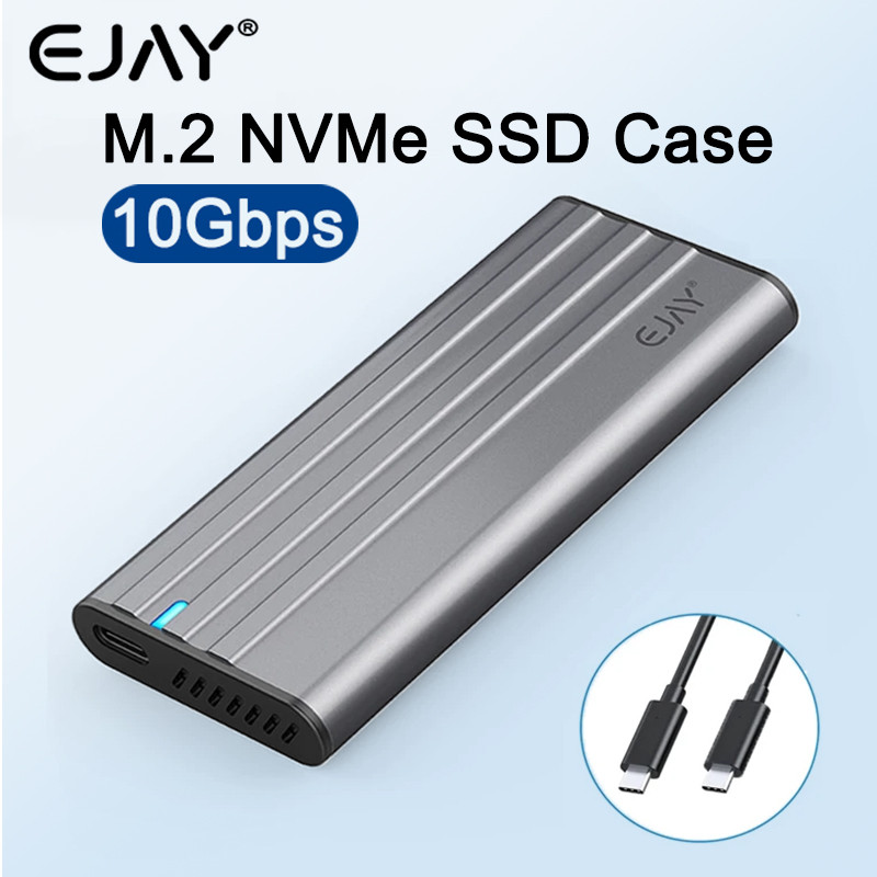 JEAY 10Gbps M.2 NVMe SSD Case Enclosure M.2 to Type C 3.2 SSD Adapter ...