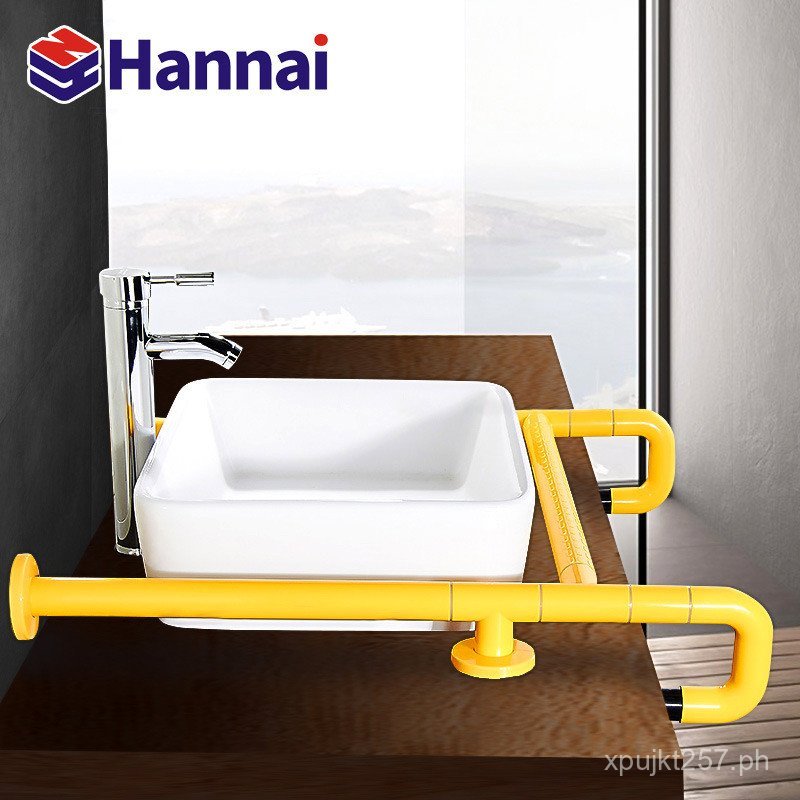 Public Basin Handwashing Sink Handrail Bathroom Toilet Rack for ...