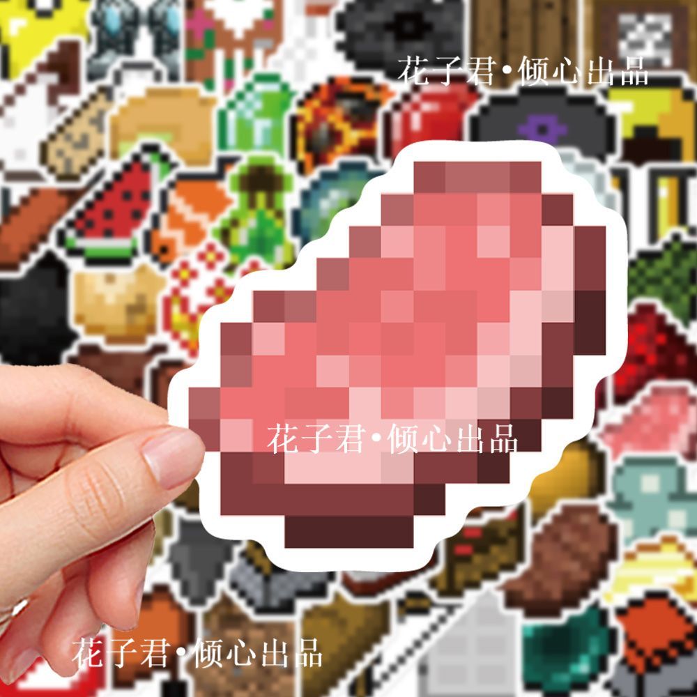 2025 New Products 140 Sheets Minecraft Pixel Stickers Fun Desktop ...