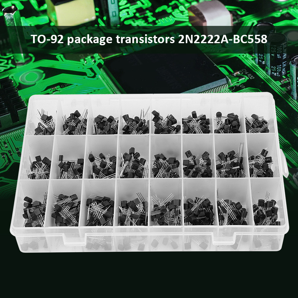 Assorted Transistor Three Pin with Plastic Box for Control Current ...