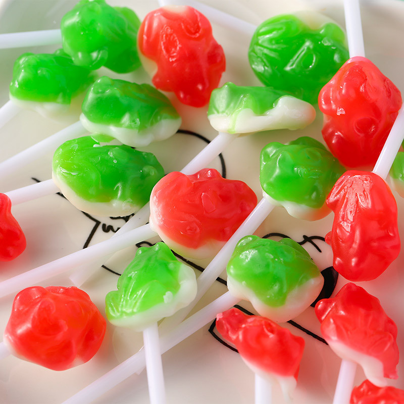Frog Lollipop Fruit Flavor Candy Childhood Snacks 00 Childhood ...