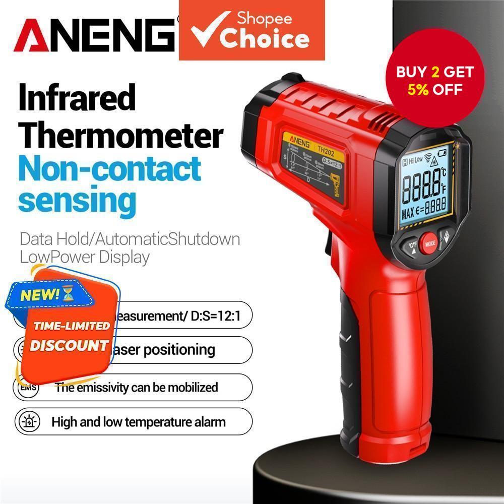 ANENG TH202 Infrared Thermometer - Non-Contact Temperature Gun with LCD ...