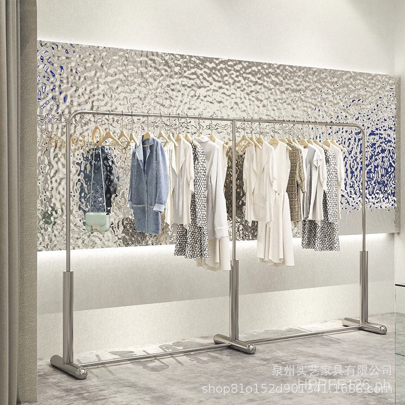 Men's Display Rack Thickened Clothing Store Props Stainless Steel ...