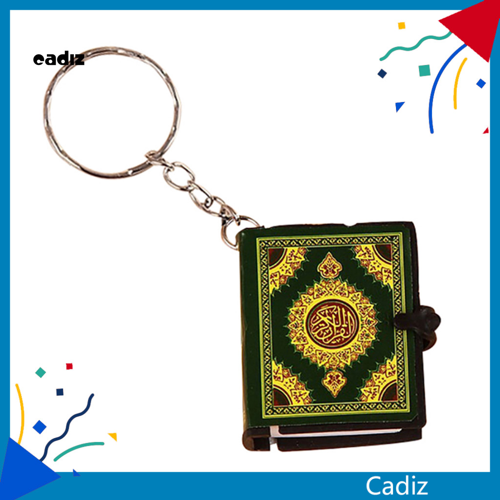 CADI Unisex Mini Quran Arabic Pendant Keychain Bag Car Hanging Key Ring ...