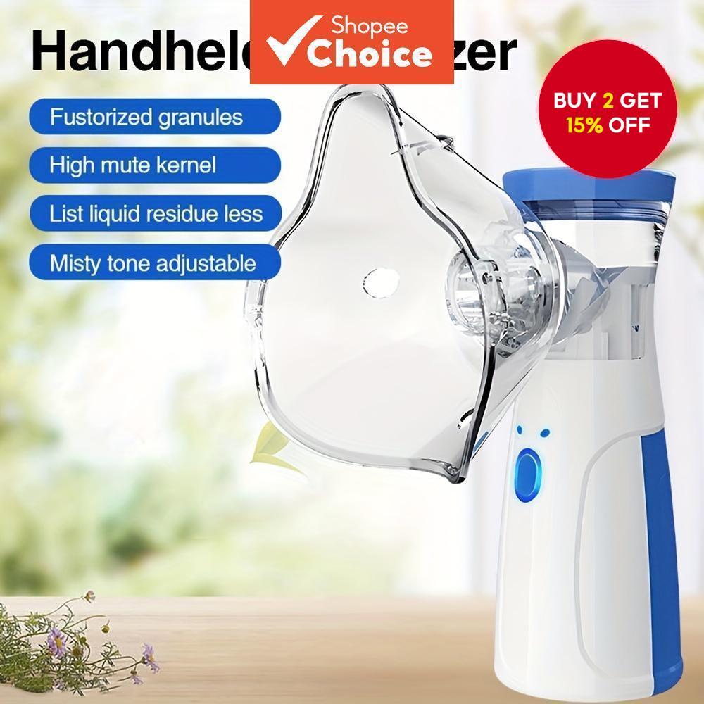 Portable Nebulizer Inhaler For Kids & Adults – Ultrasonic Low-Density ...