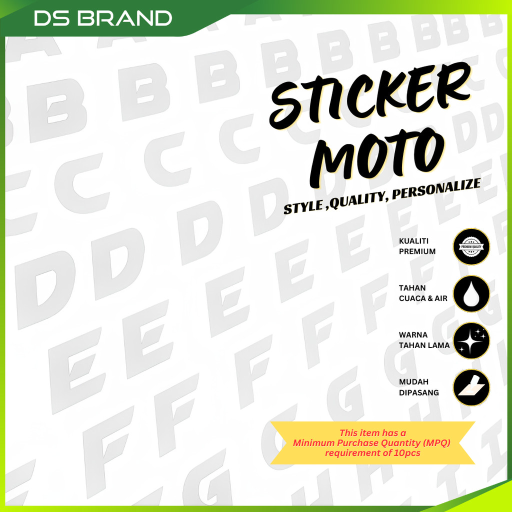 Motor Number Plate Sticker / Sticker Plate Motor | Shopee Philippines