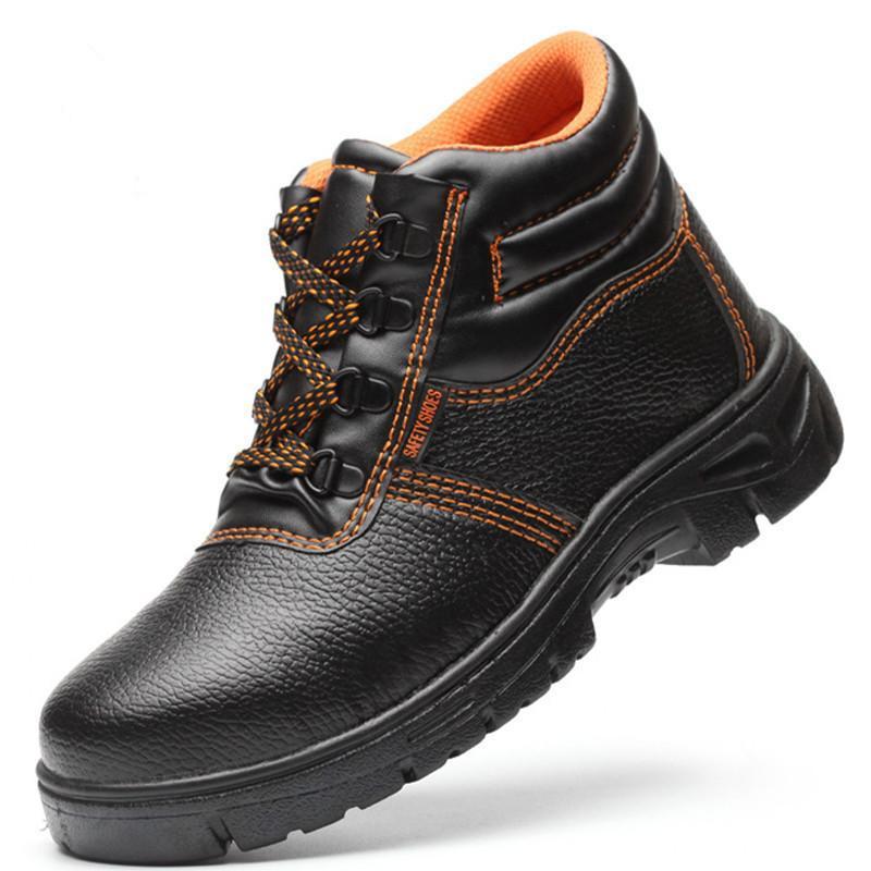 【Balabo】Mens High Cut Safety Shoes Steel Toe Cap Boots Anti-impact ...
