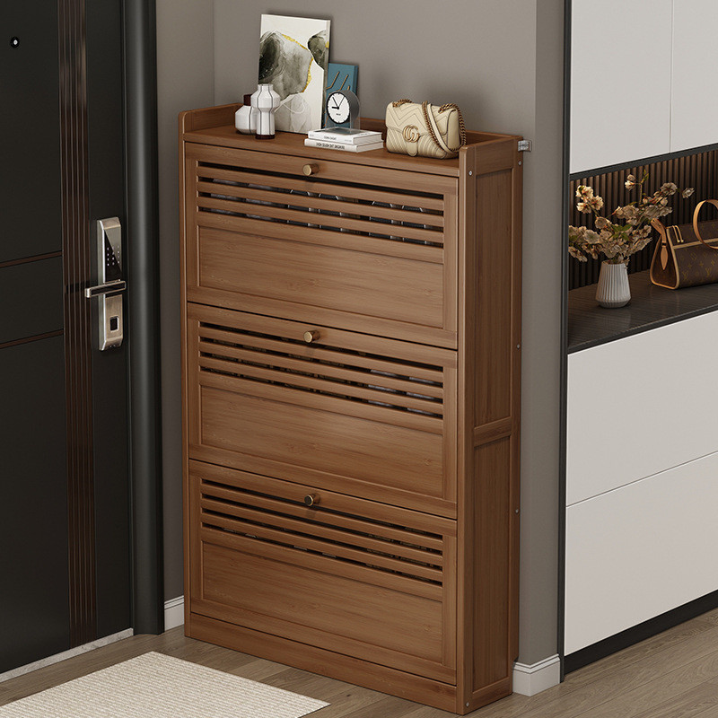 Nanzhu Small Apartment Simple Shoe Rack Slanted Shoe Cabinet Space ...